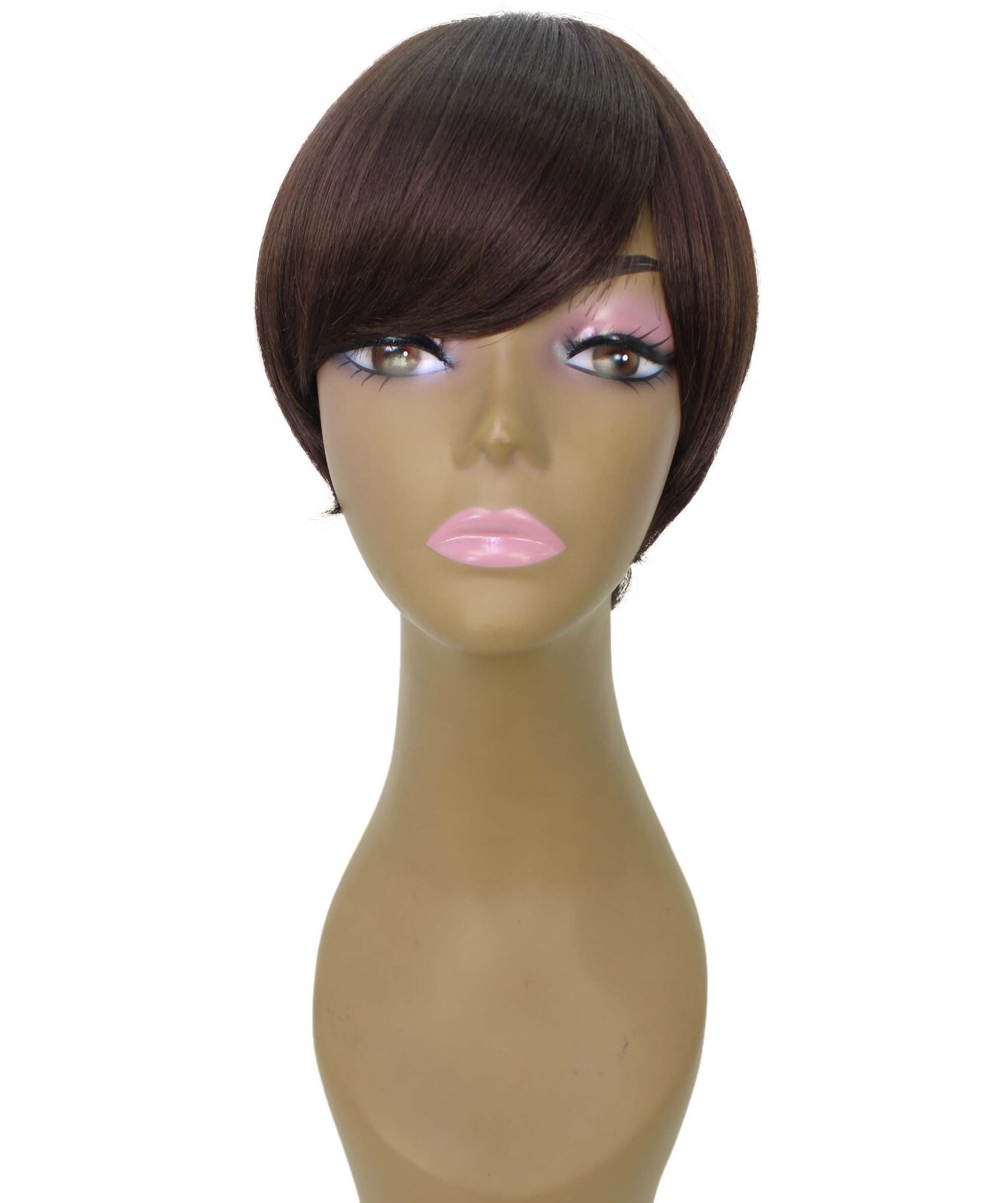 LUXLUXE Trinity Straight Bob 9 in Long Full No Lace Wig, Multiple Colors,BF-0008