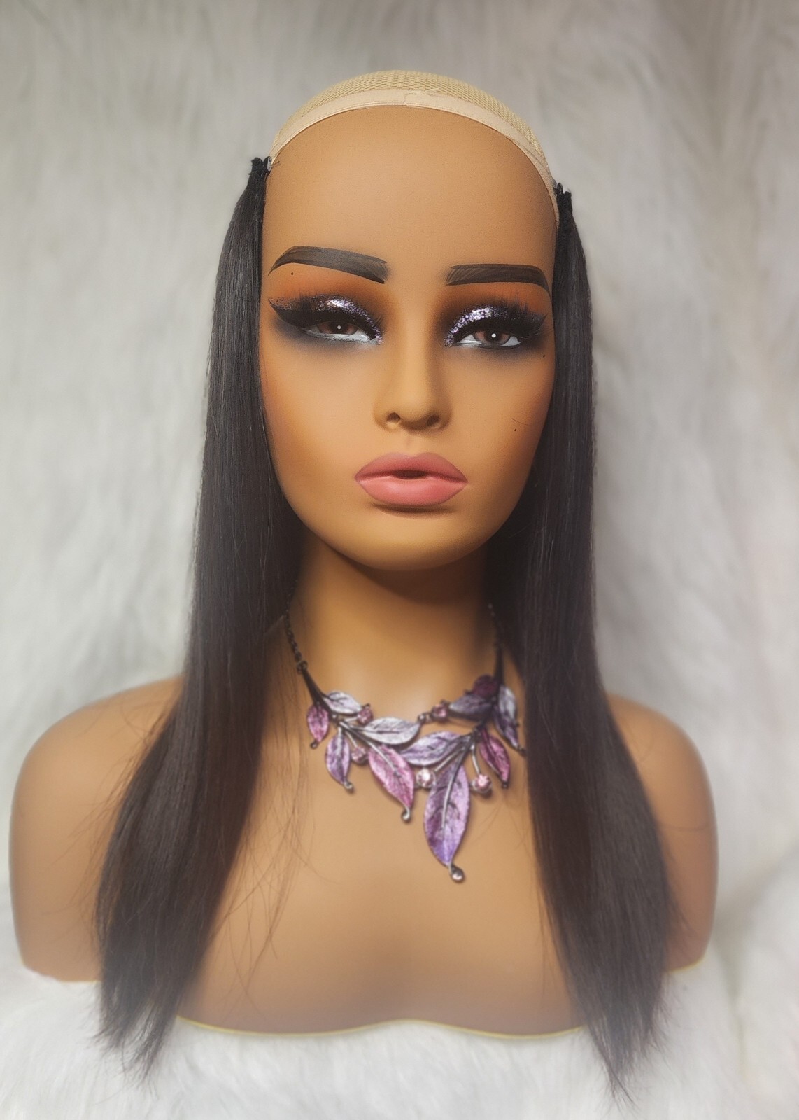 HIGH QUALITY CUTICLE INDIAN 100 % Human Hair One Piece Extensions #1B/16″
