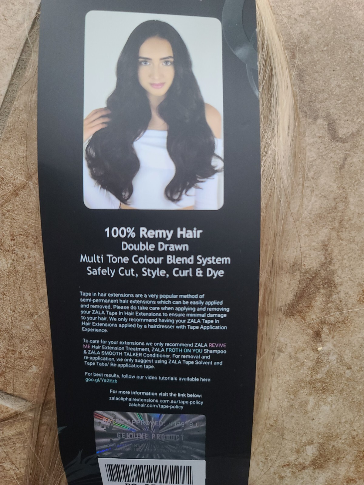 ZALA hair Extensions Multi Color Blend System Safety Cut, Style, Curl & Dye