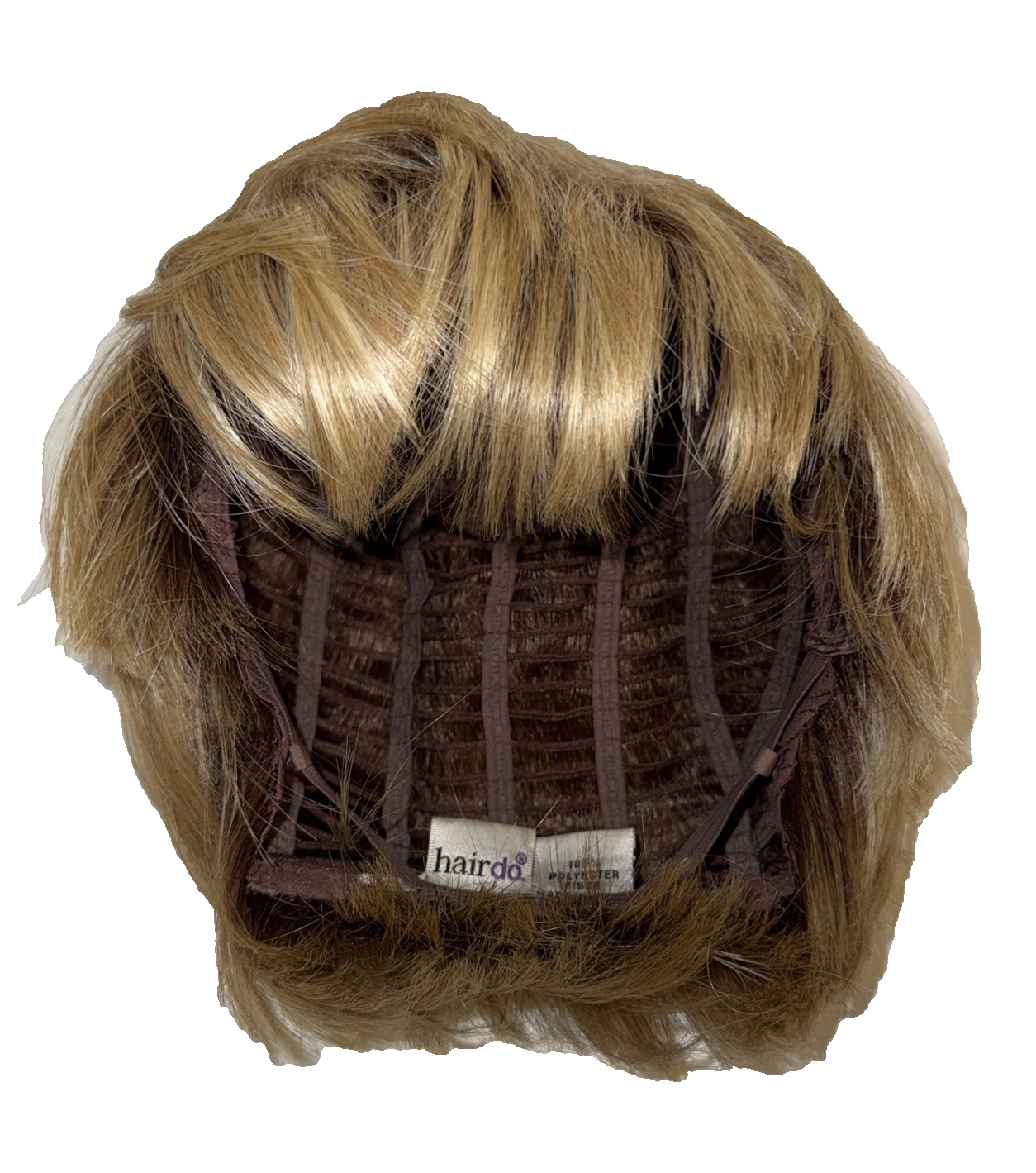 Hairdo Tru2Life Wig Short Brunette w Golden Blonde Highlights Layered Synthetic