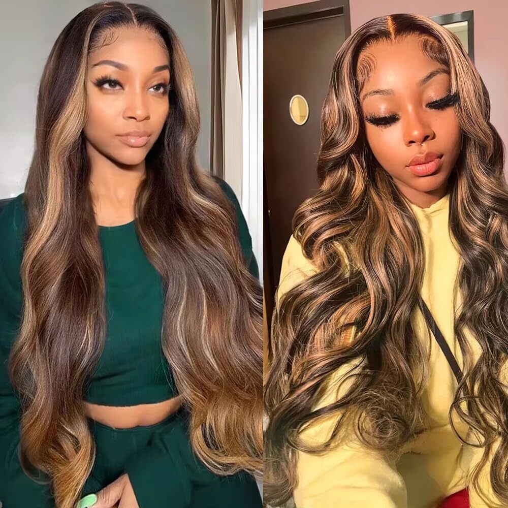 P4/27 Highlight Body Wave Bundles Human Hair Bundles Blonde Remy Hair Weft