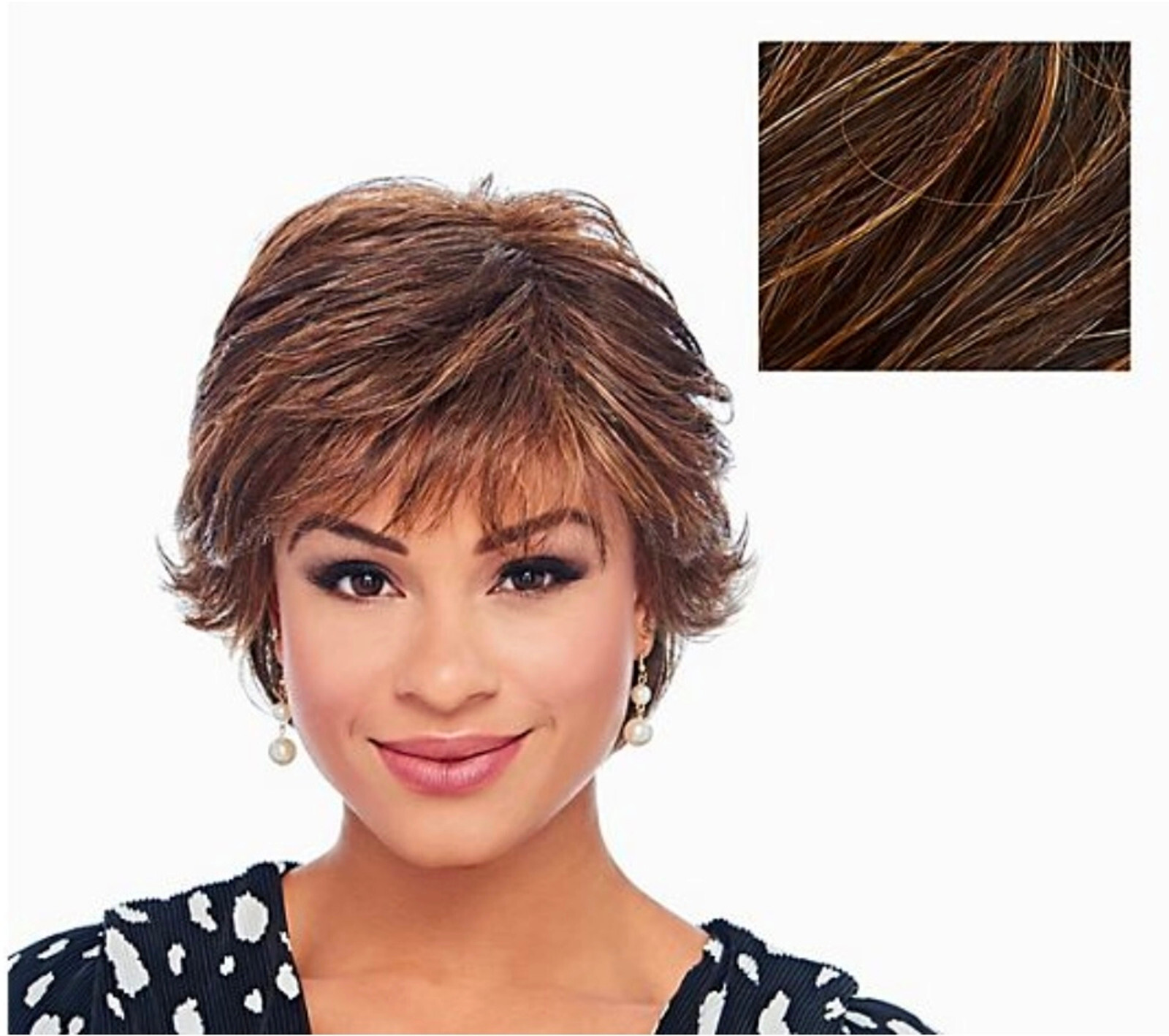 Hairdo Textured Flip Styled Wig – Medium Red Brown