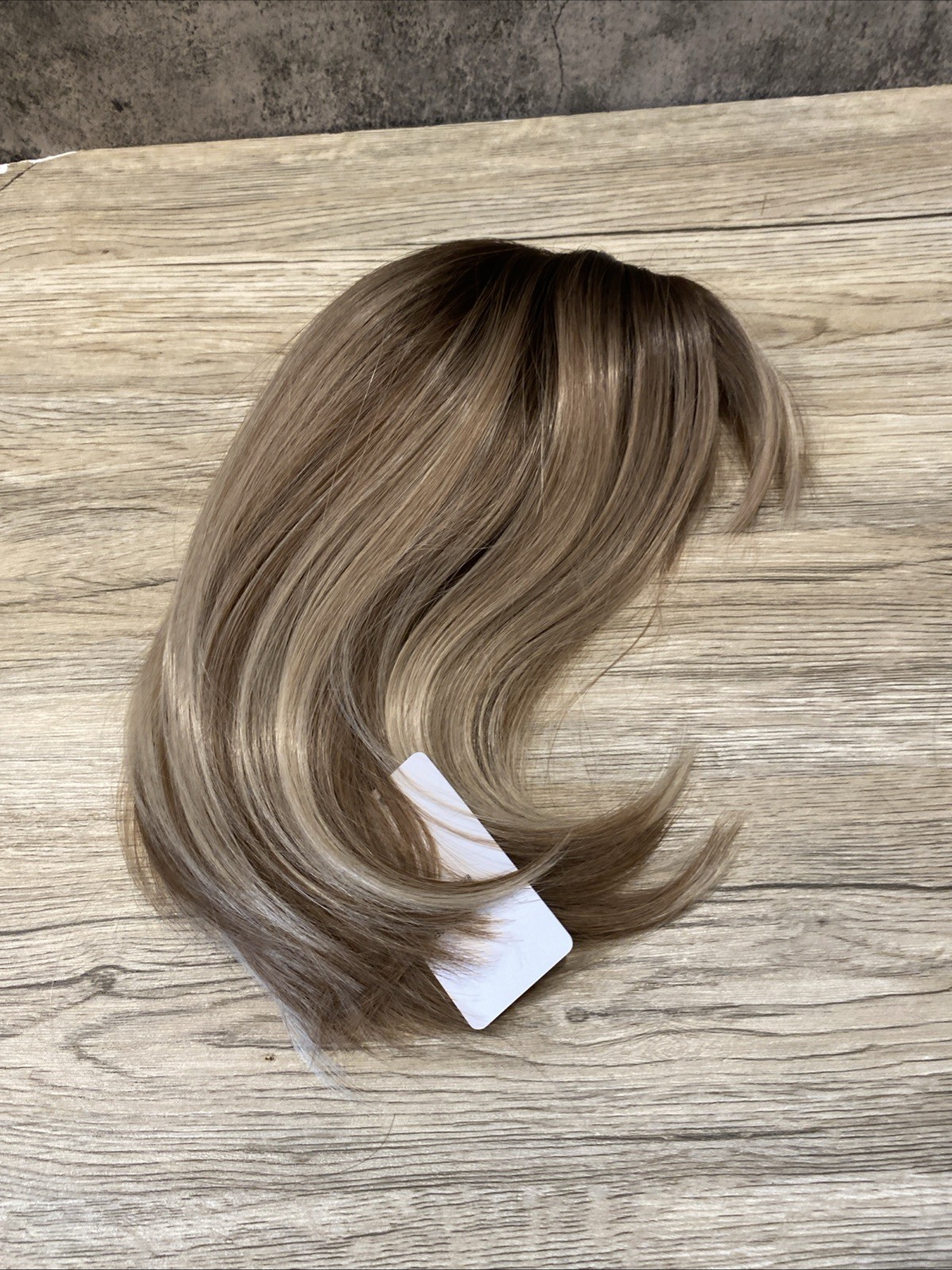 Woman’s wig brown with blonde highlights brown roots blonde hair bob wig
