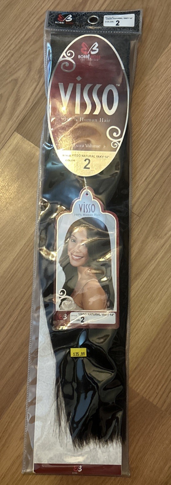 100% Human Hair Extensions. 14”inch. Color #2. 1 Pack For $30