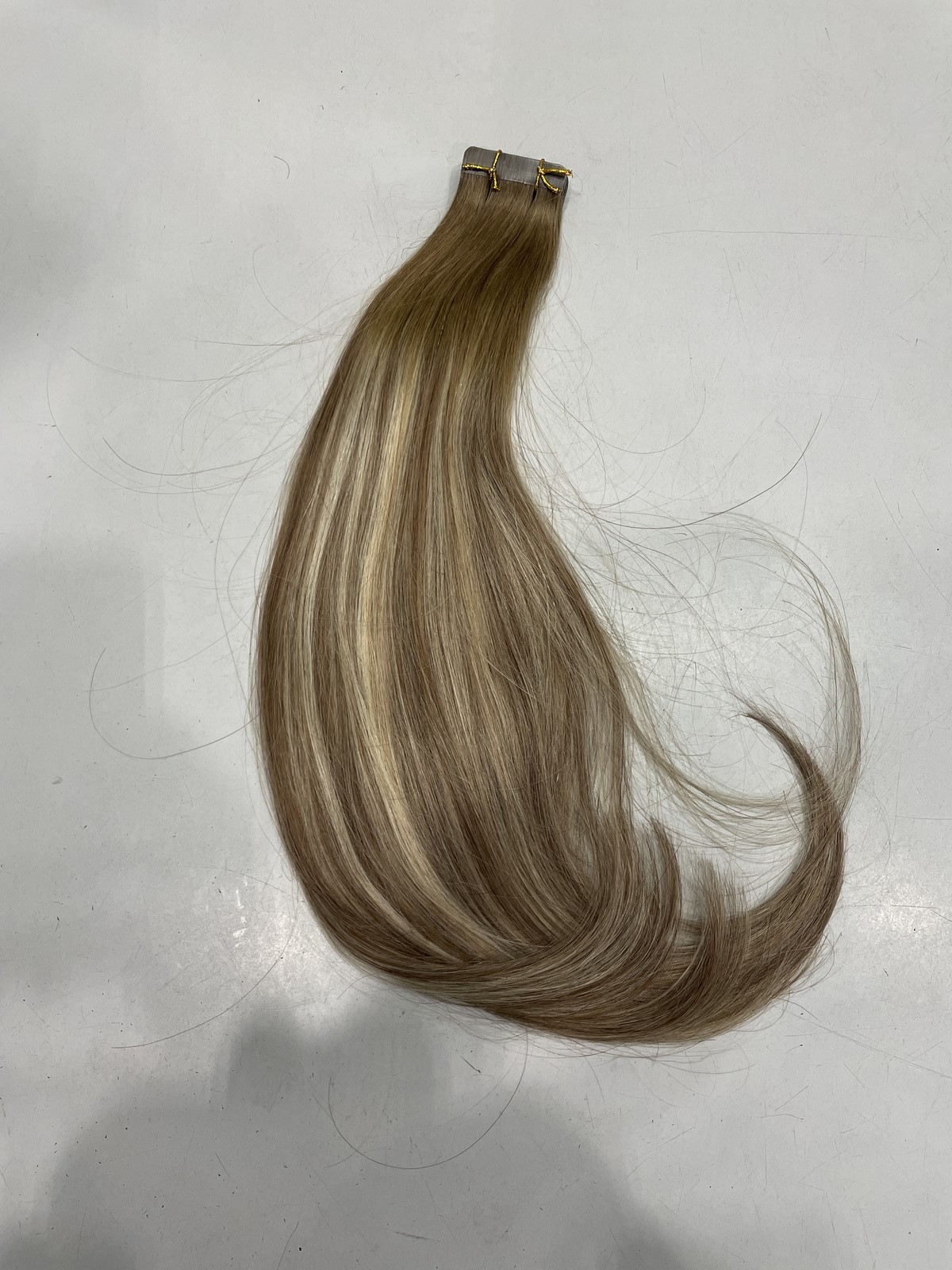 Full Shine Balayage Blonde #3/8/22 Human Hair Tape-In Extensions, 18″ 20pcs