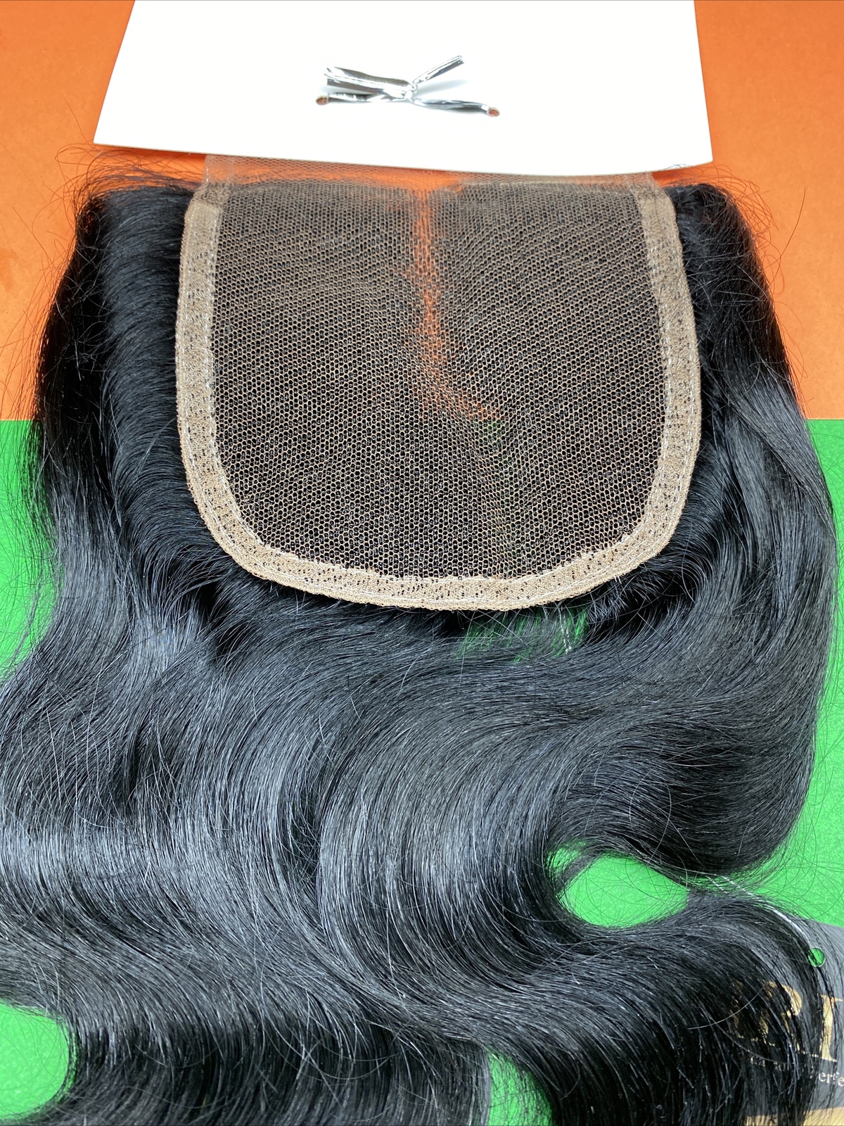 IRIS FINE SWISS LACE CLOSURE_PRE_PARTED_BODY_WAVE_12″_#1