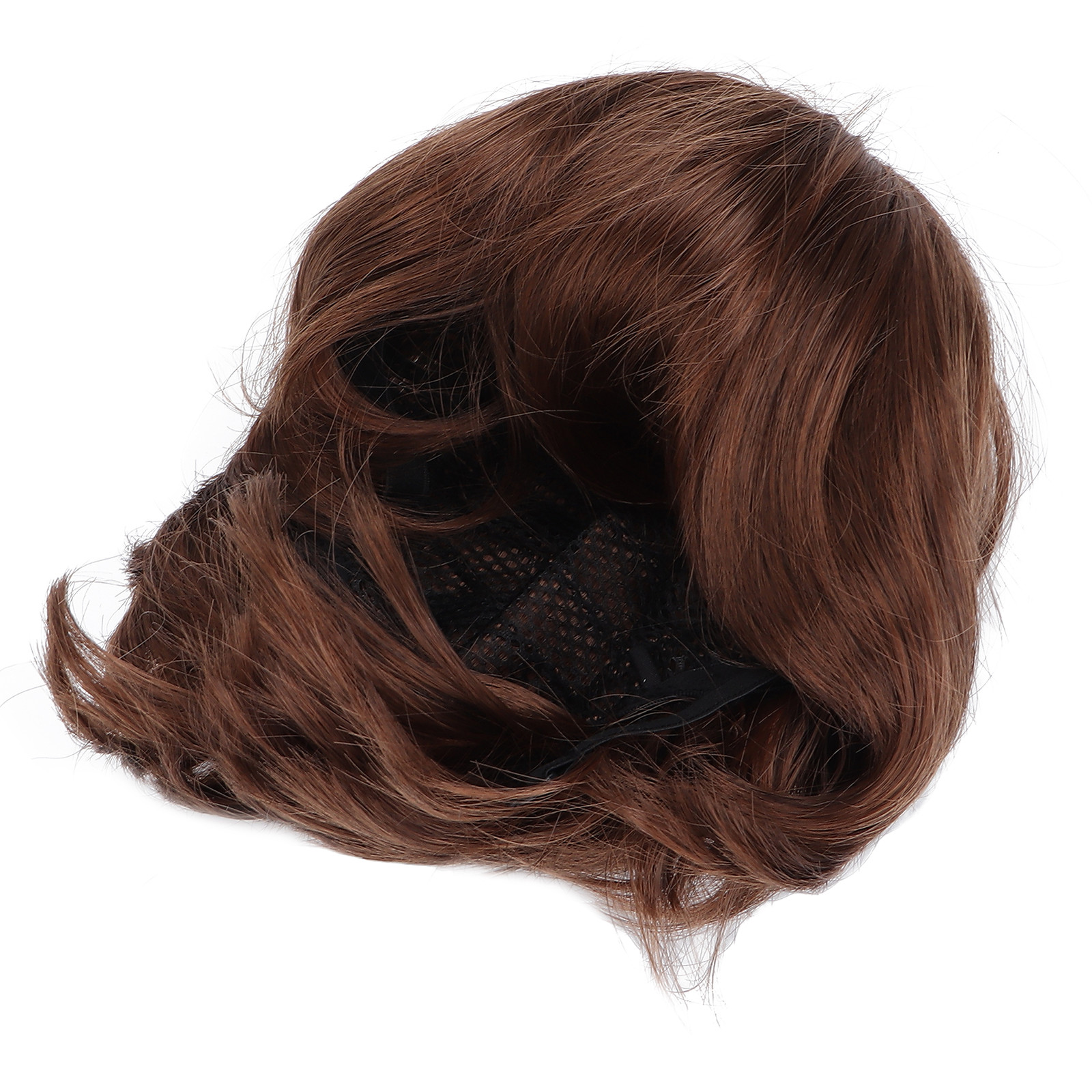 Men Short Light Brown Wig Male Short Straight False Hair Full Wig for Halloween