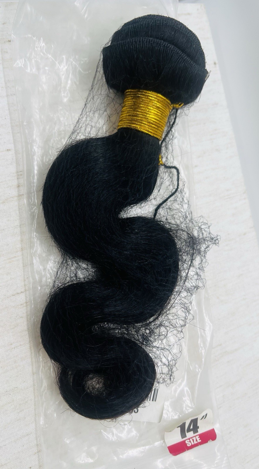 Body Wave Human Hair Style Extension Size 14” Natural Color Black A3 New