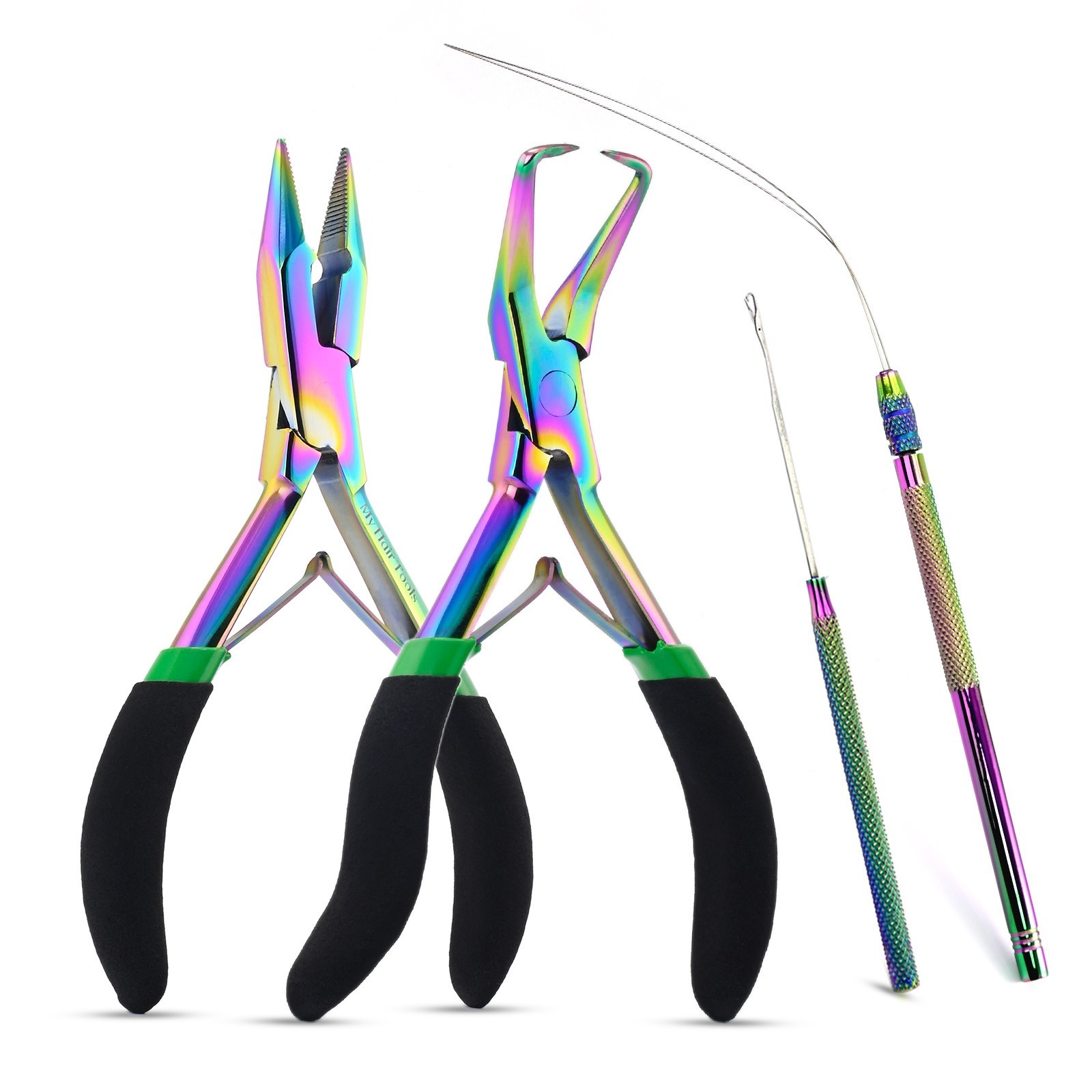 Micro Beads Hair Extension Tools Kit | Remover & Crimping Pliers, Loop Tools Set