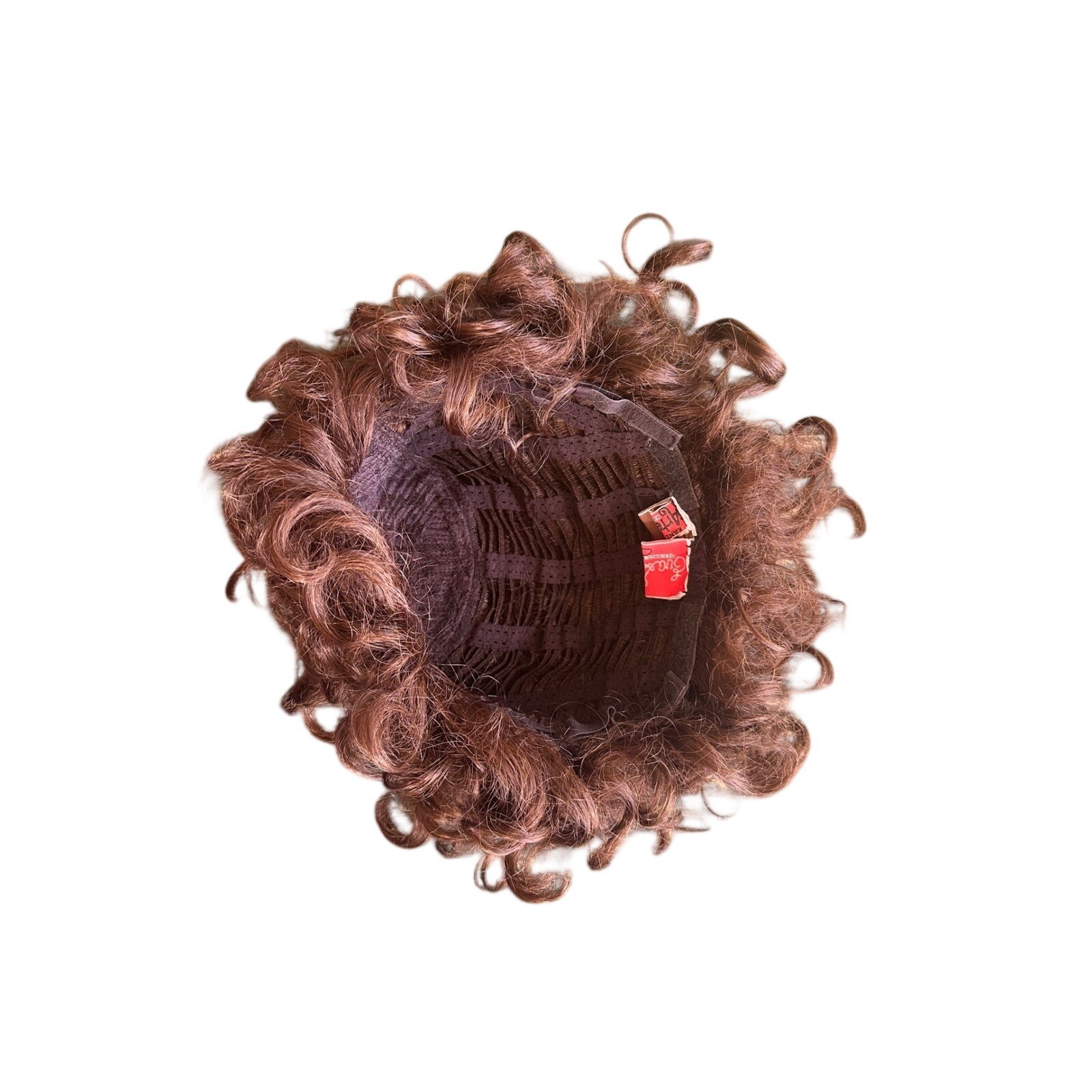 Gabor by Eva Gabor of Rome Vintage Auburn Brown Curly Short Wig Kanekalon Fiber