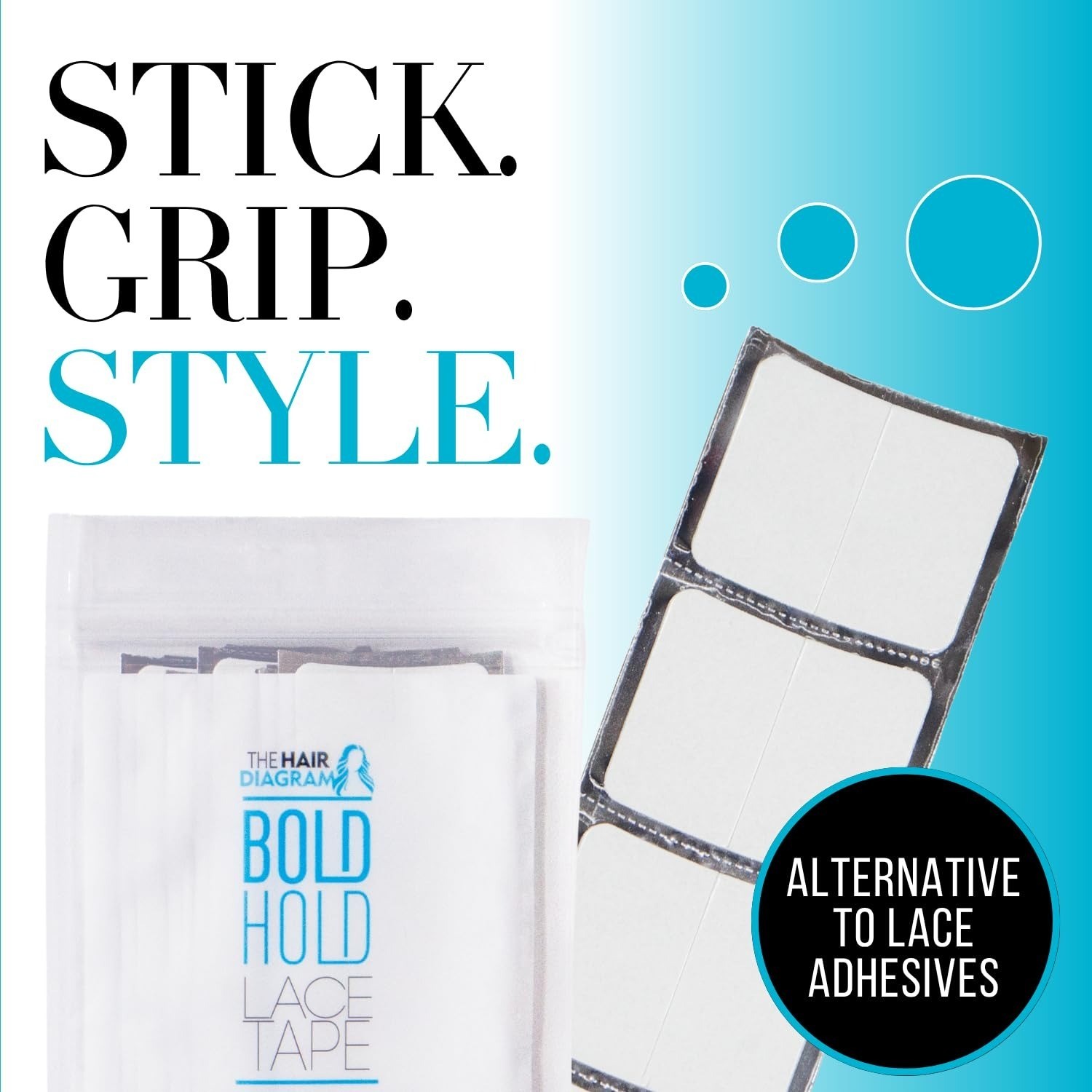 Bold Hold Lace Wig Tape 40ct Strong Double-Sided Invisible Adhesive Strong Hold