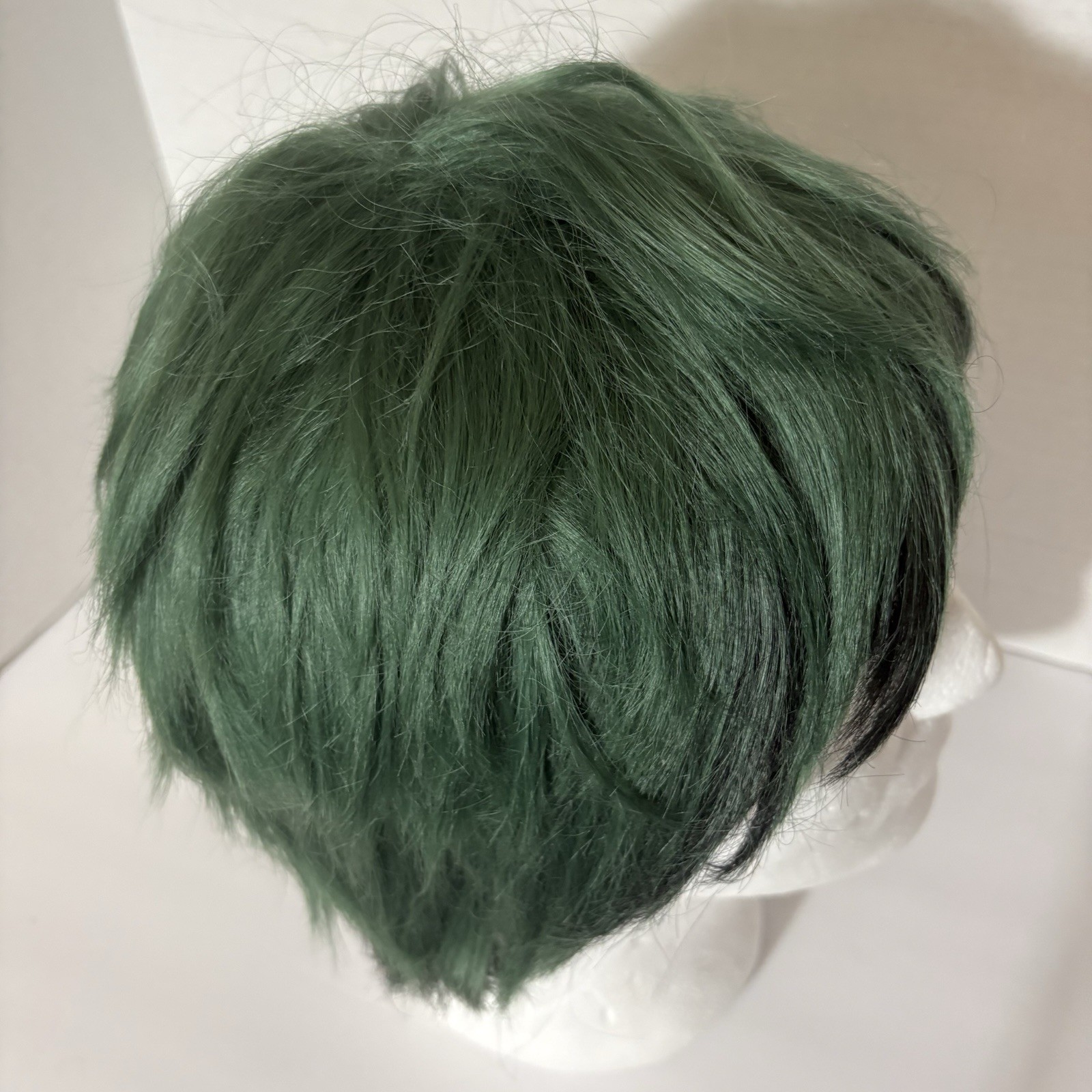 Dark Green and Black Short Layered Deku Kasou Wig My Hero Academia