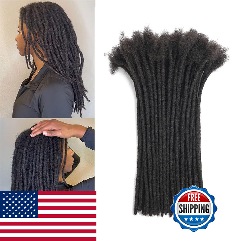 Aerislocks Loc Extensions Human Hair 0.6Cm Thickness 8Inch 60Strands Dreadlock