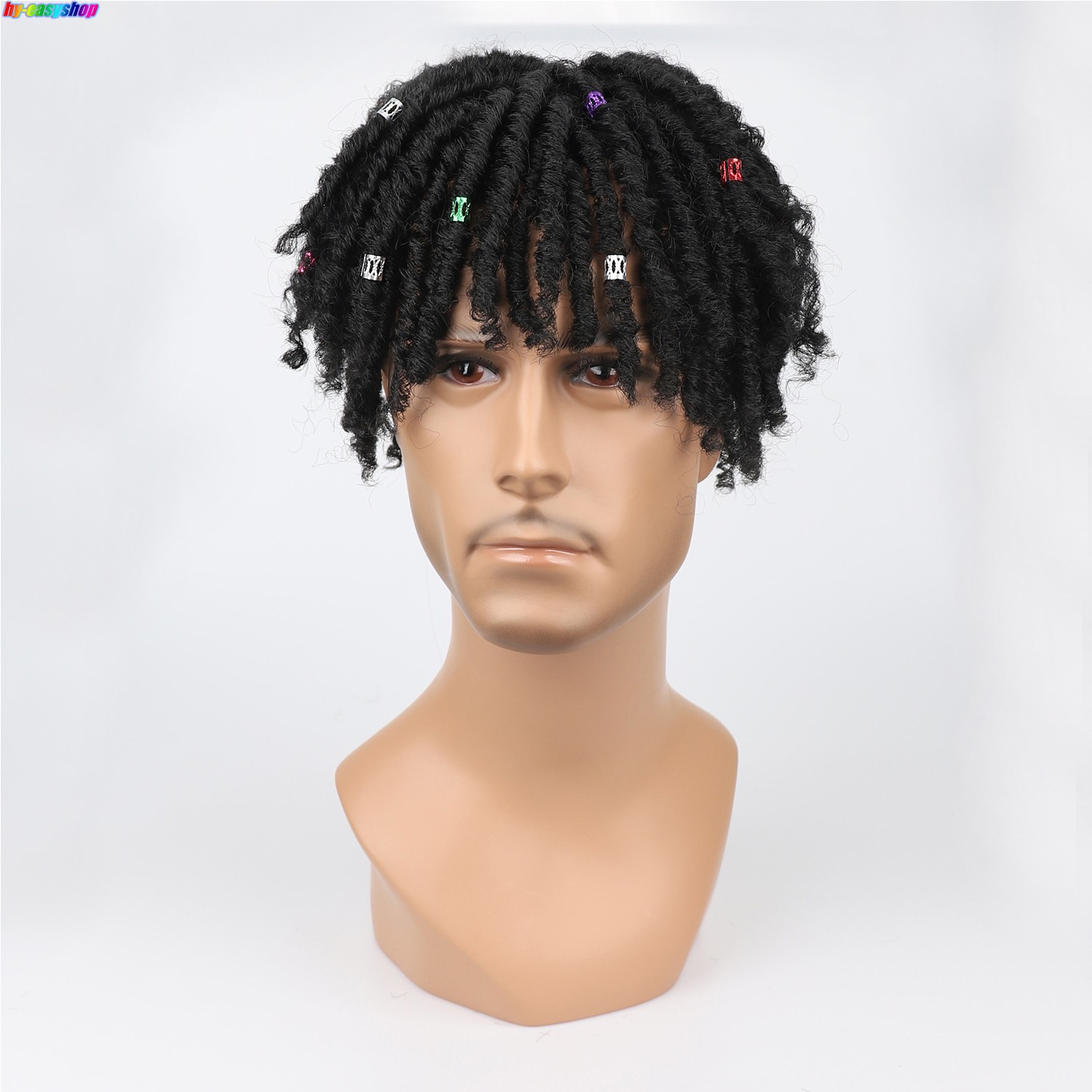 African Wig Top Black Curly Non-mainstream Afro Men Dreadlock Wig