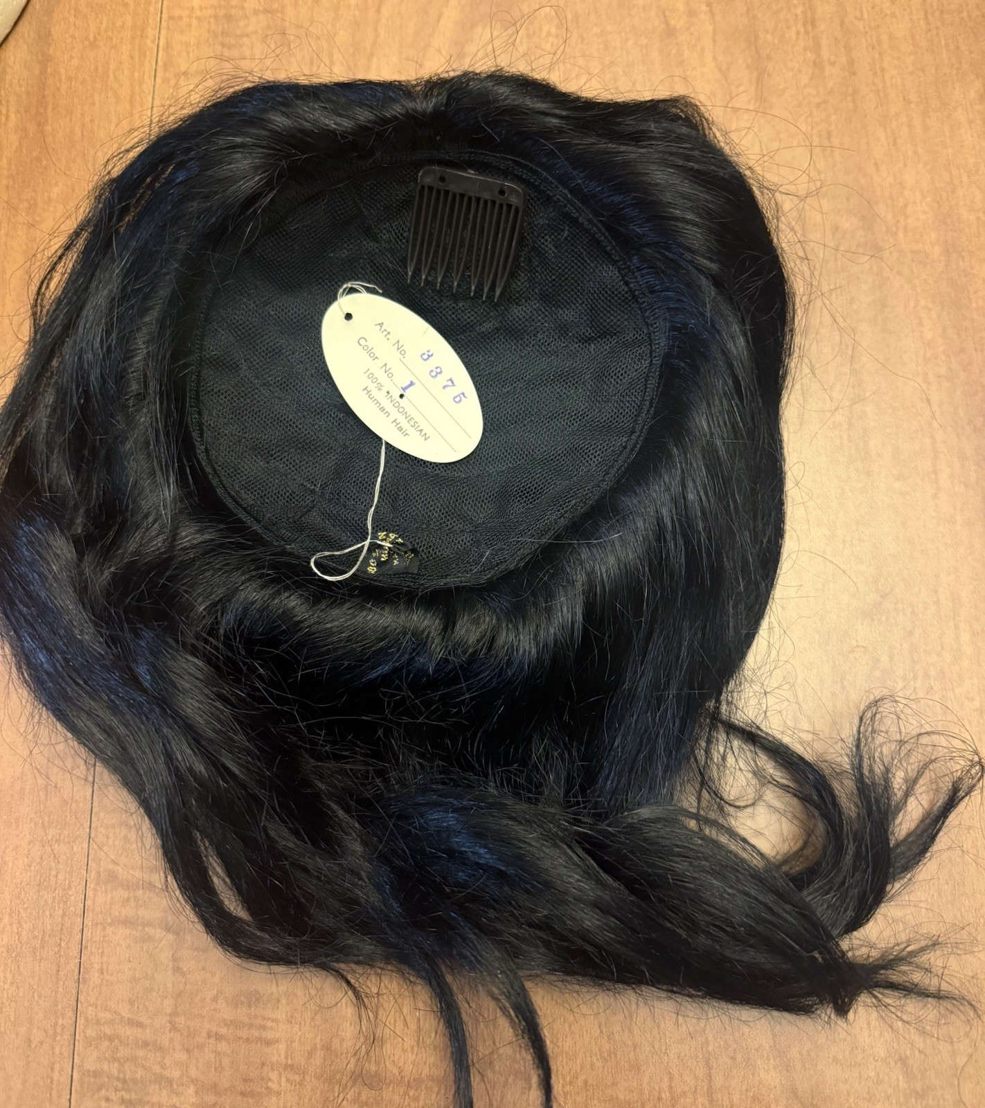 VTG Human Hair Crown Piece Black 1970’s