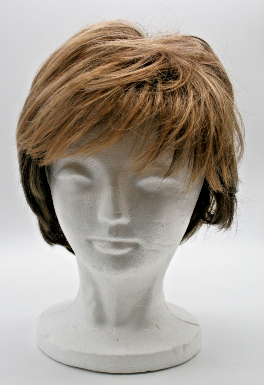 Wig Red Glazed Short Hair U Wear, Put On Pieces Modacrylic Hair Piece With Box