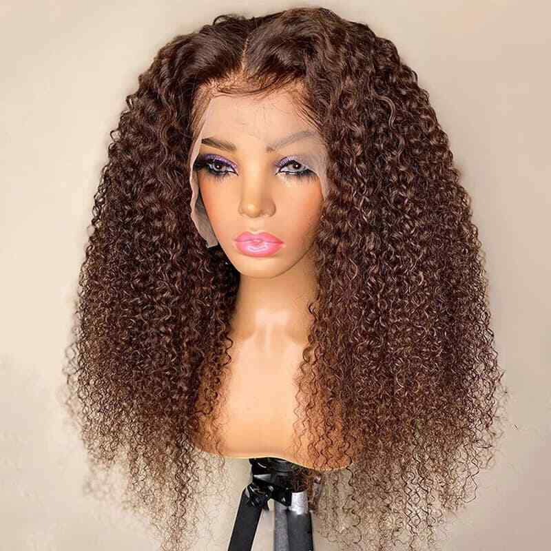 African Curly Hair Front Lace Wig Big Lace Head Cover Chemical Fiber Natural Wig
