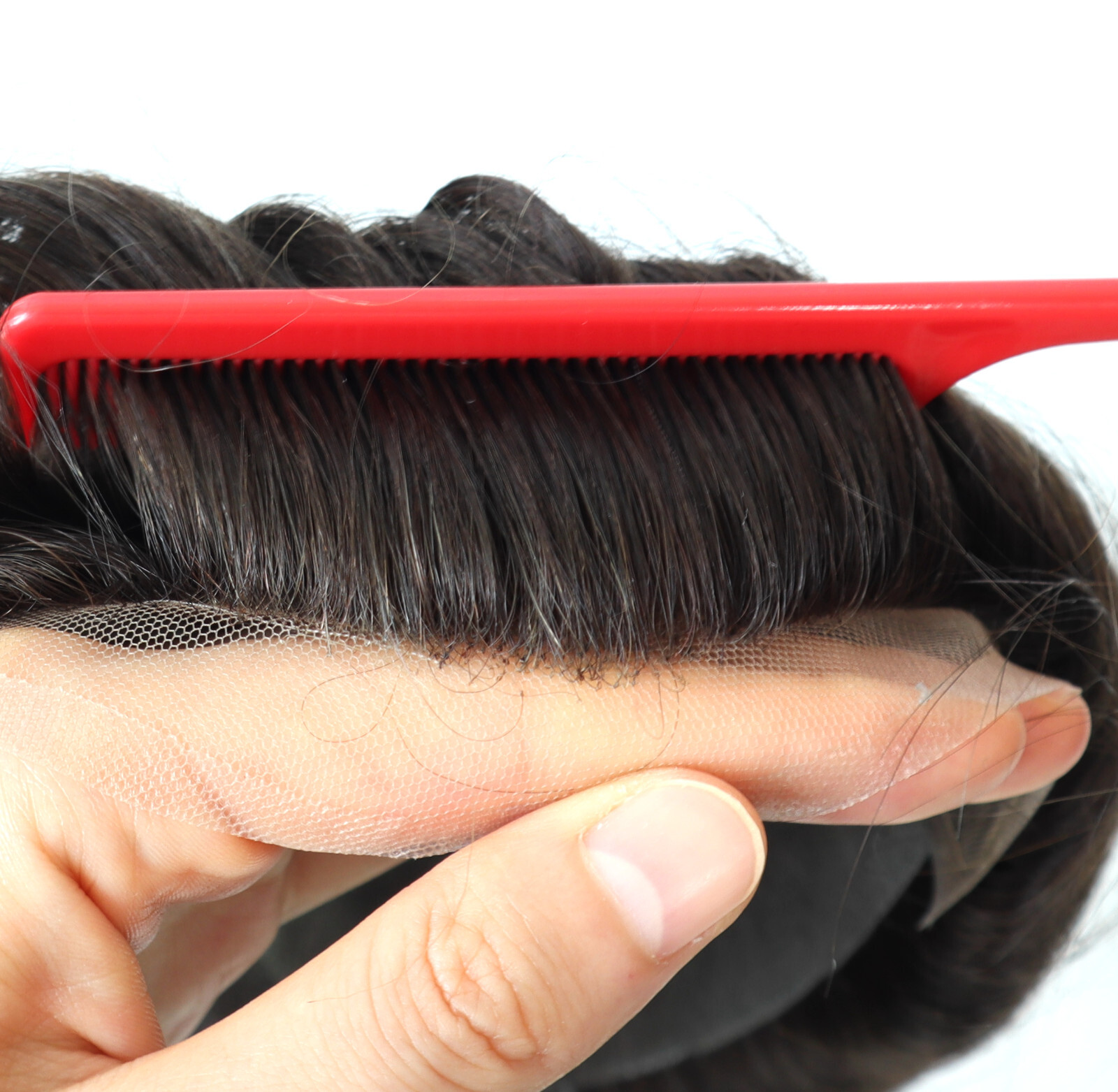 Toupee for Men Hair Replacement French Lace Human Hair Systems Hair Pieces BH Q6
