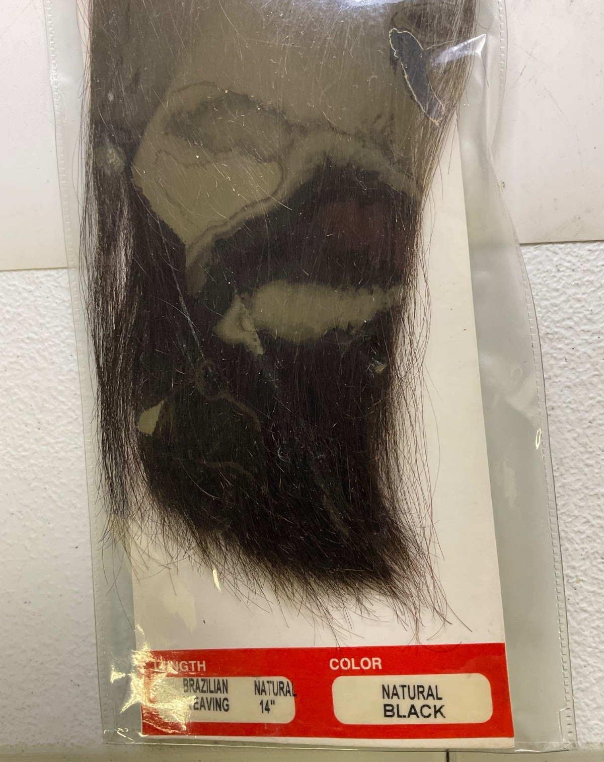 Lord & Cliff Brazilian Organic Hair 100% Raw Brazilian Natural Hair 14″ Nat Blk