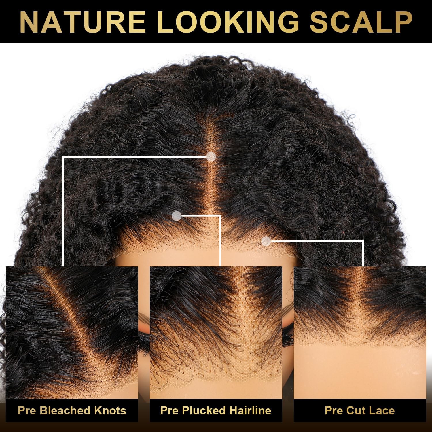 Aofeer Wear And Go Glueless Wigs Human Hair Pre Plucked Bleached Knots Pre Cut