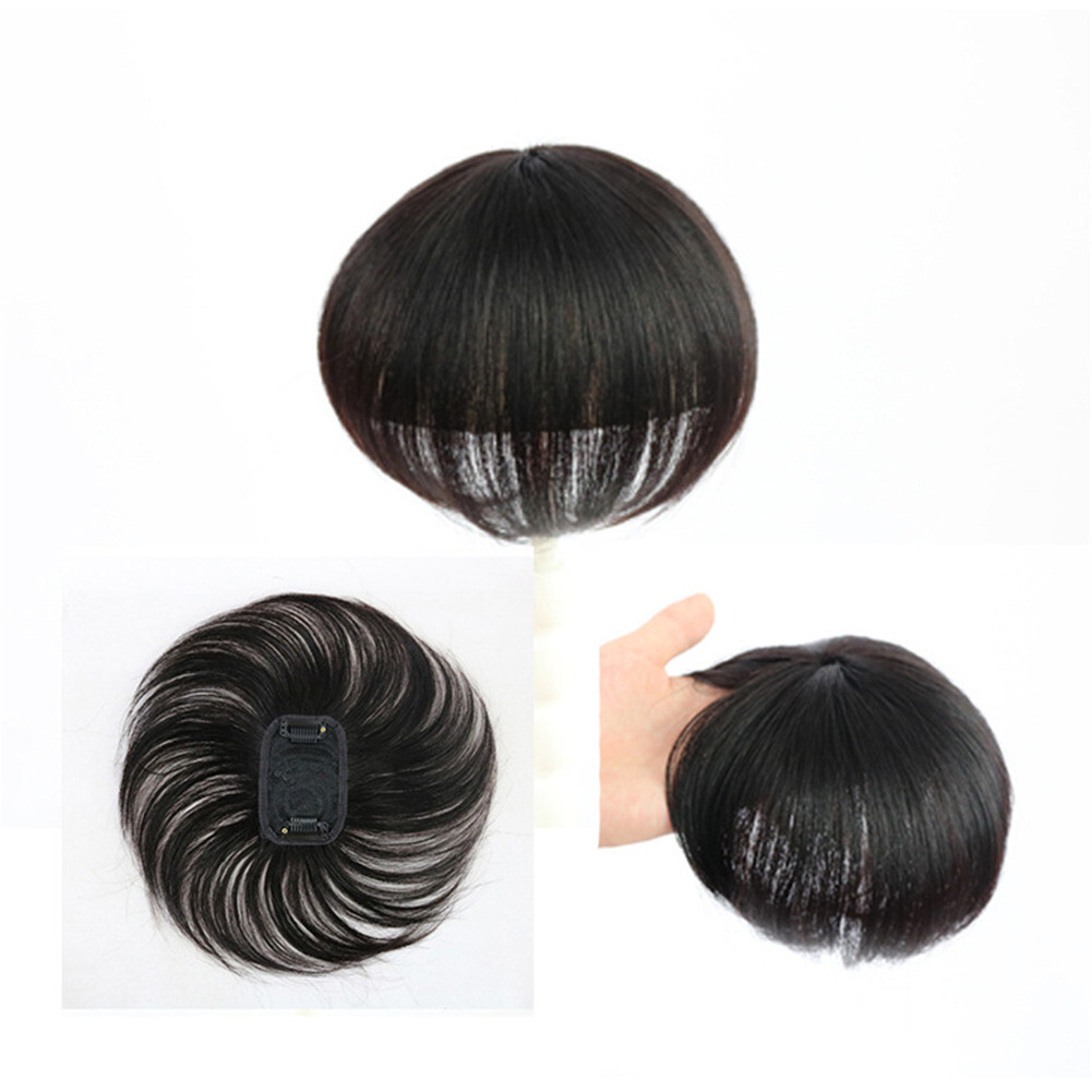 Short Straight Clip in Hair Top Hairpiece for Women Thinning Hair Hair 7x10cm