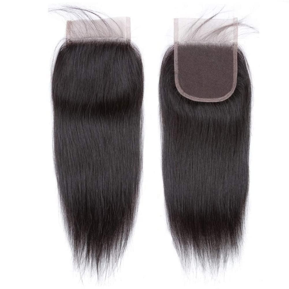 Versatile 4×4 HD Lace Hair Closure – 8 Inch Straight with Pre-Plucked Hairline