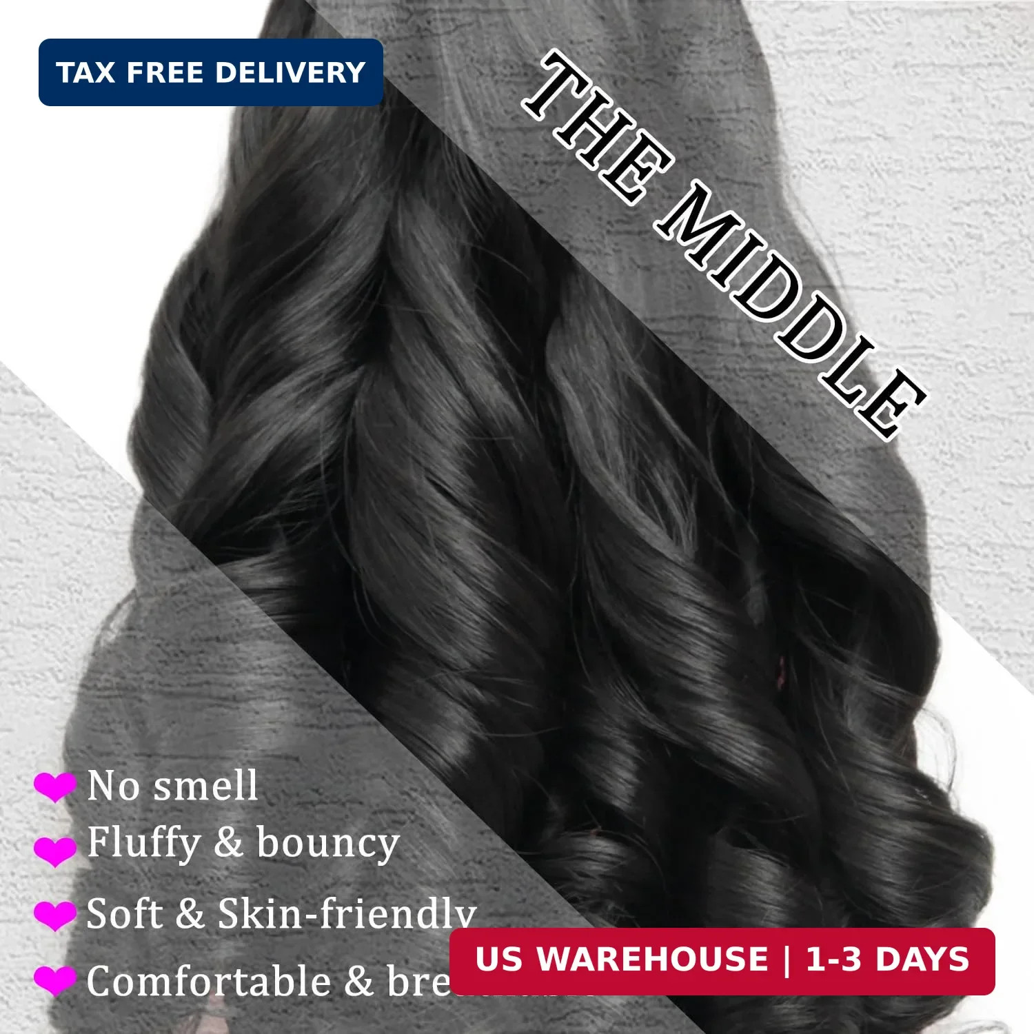 French Curl Braiding Hair, 1B, 12 Inch, 8 Packs | French Curl Crochet Braids, Cu