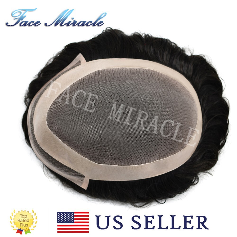 Fine Mono Toupee for Men Hair Pieces Human Hair System NPU Mens Toupee Units