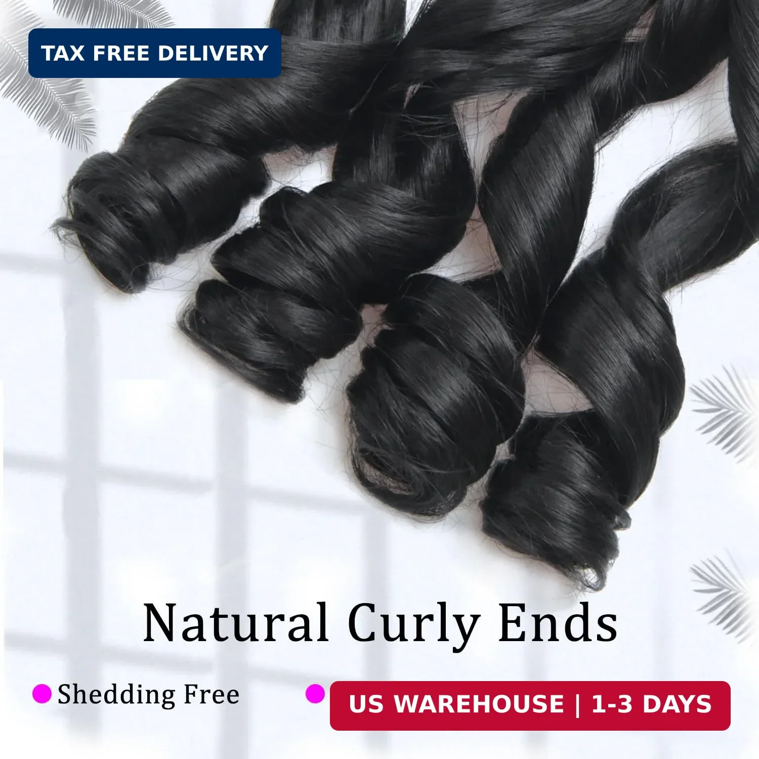 French Curl Braiding Hair, 1B, 12 Inch, 8 Packs | French Curl Crochet Braids, Cu
