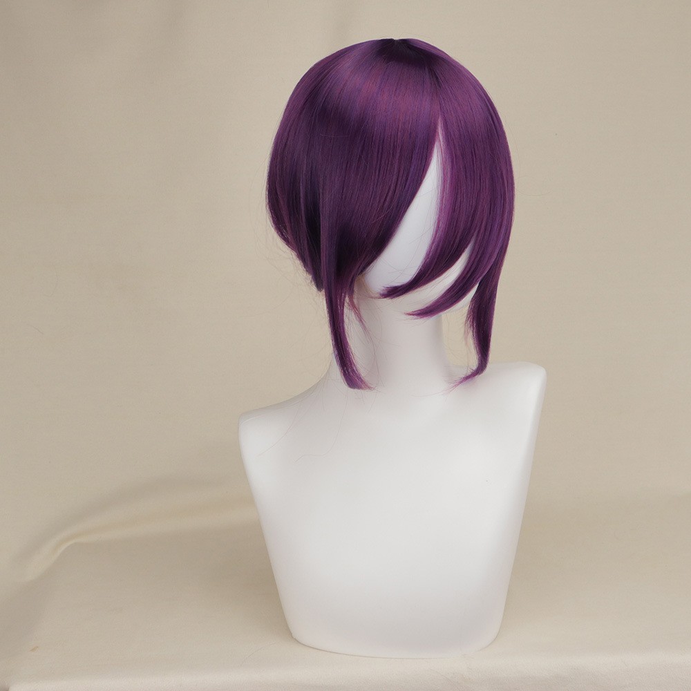 Bomb Devil Girl Deep Purple Pre-Styled Ponytail Wig Heat Resistant Cosplay Party