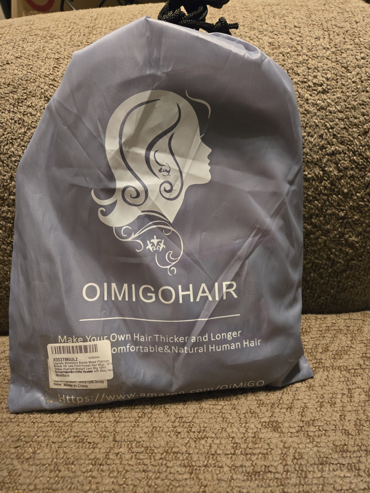 Strawberry Blonde/Platinum Blonde Ombre Remy Human Hair Wig 150% Density 24″