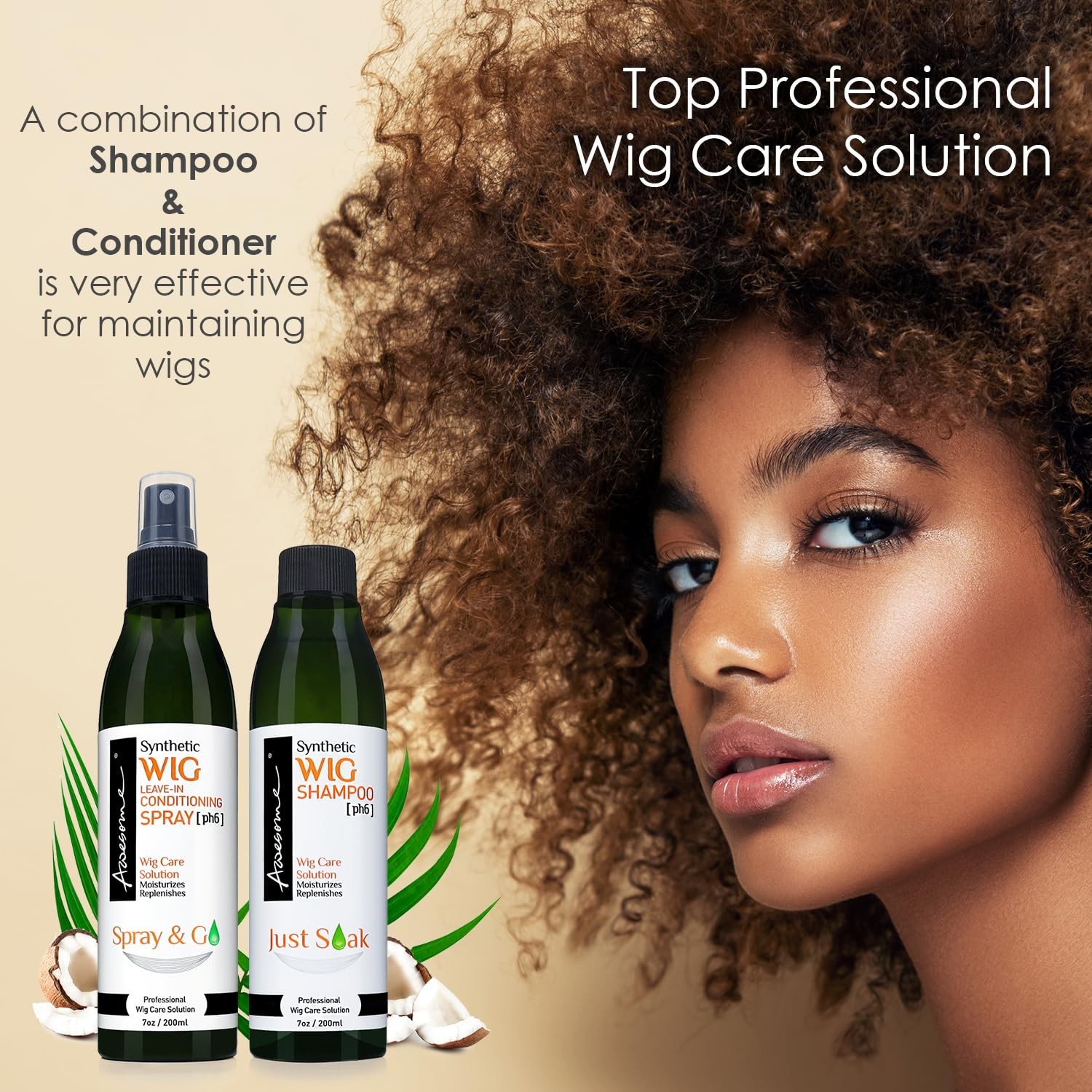 “Synthetic Wig Shampoo [Ph6] – Top Professional Wig Care Solution, Best “