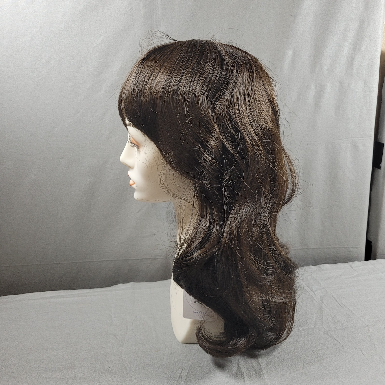 Golden Black Brown Wavy Bob Style Cosplay Wig Bangs Halloween Heat Resistant 17+