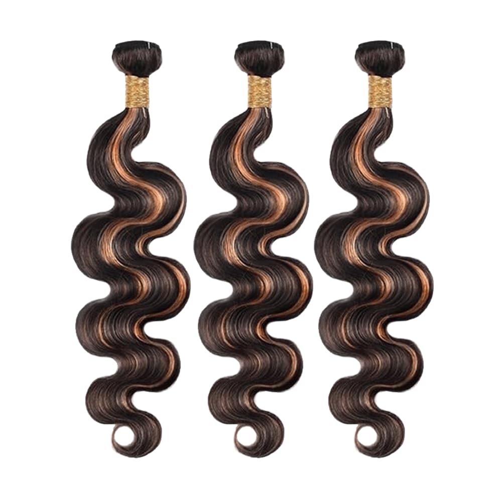 Ombre Bundles P1B30 Body Wave Human Hair Bundle Fridnae Hair Two Tone Black