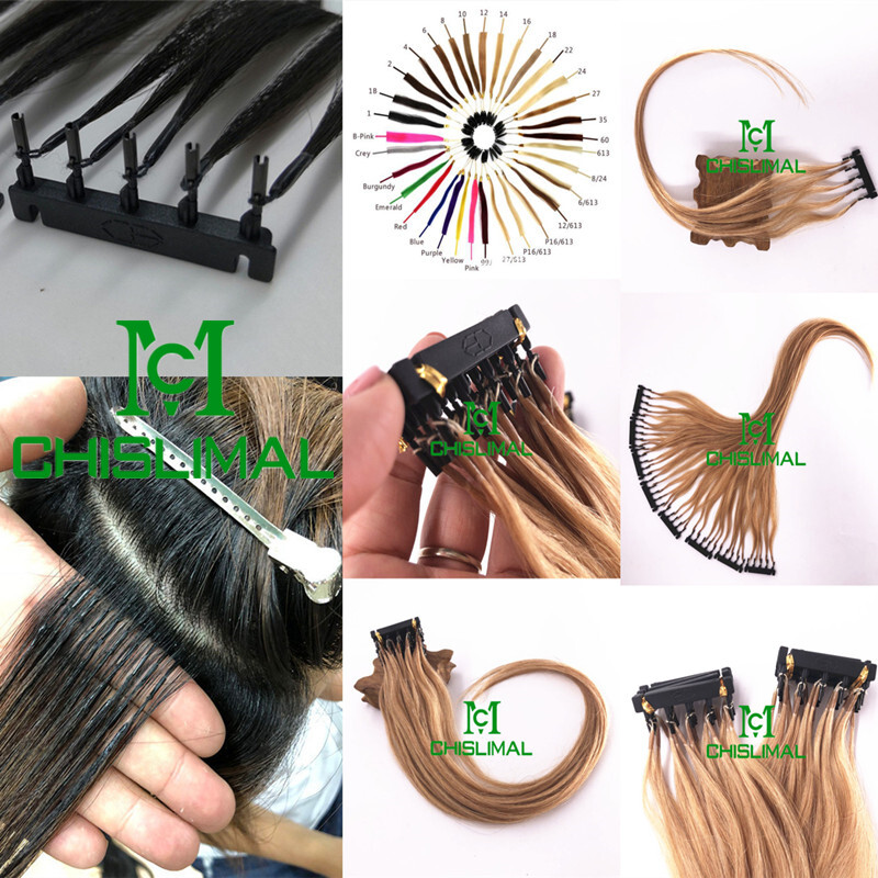 5Strands/ROW 10-28Inch 6D Pre-bonded Remy Human Hair Extensions 20g 40 Strands