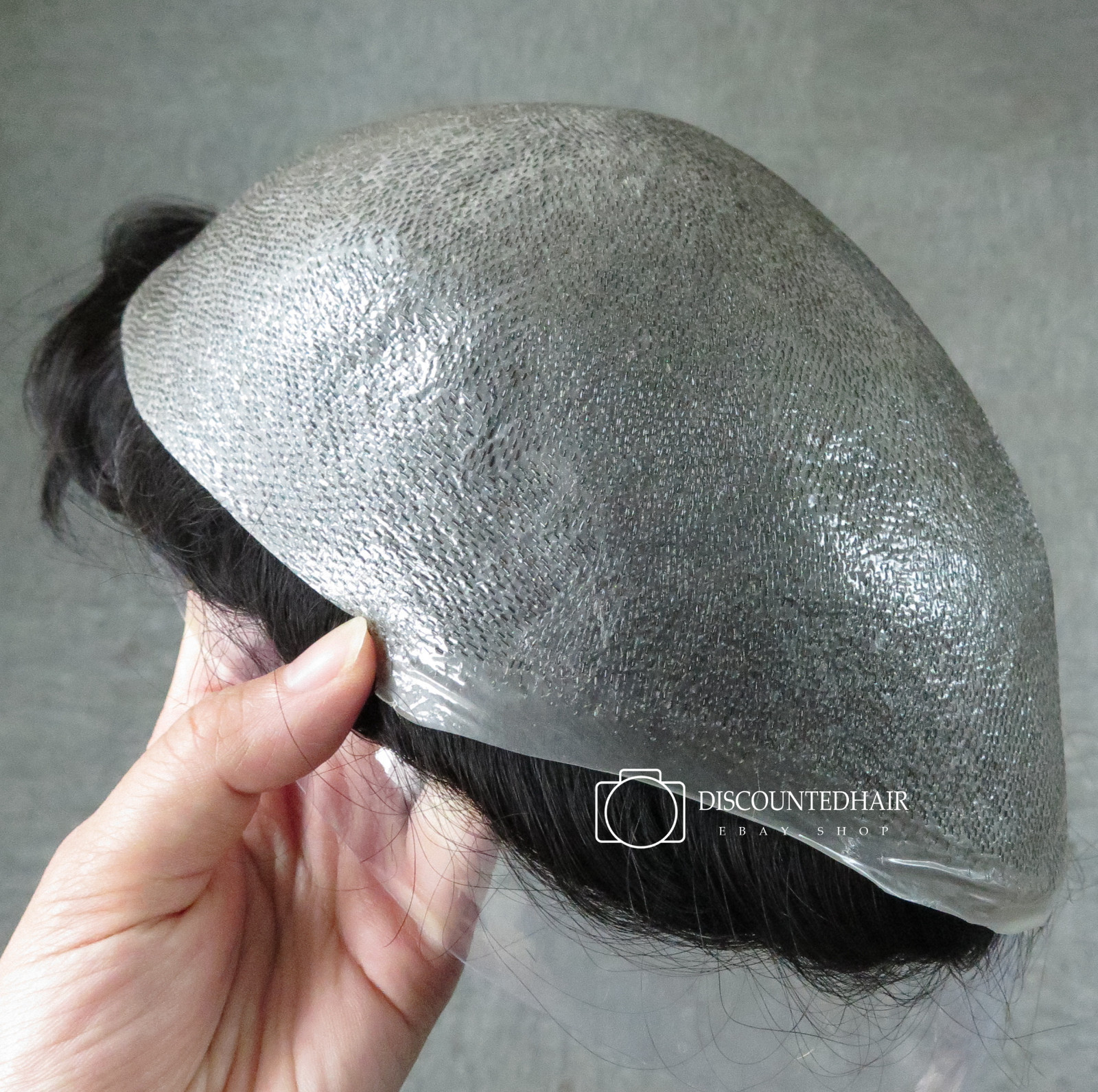 Invisible Hairline Ultra Thin Skin Hair Replacement Toupee Mens Hairpieces Black