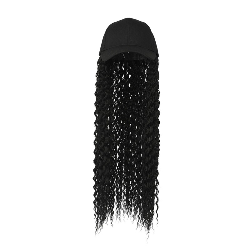 Dreadlock Synthetic Fiber Curly Wigs Cap Casual Quick Change Hair Extensions