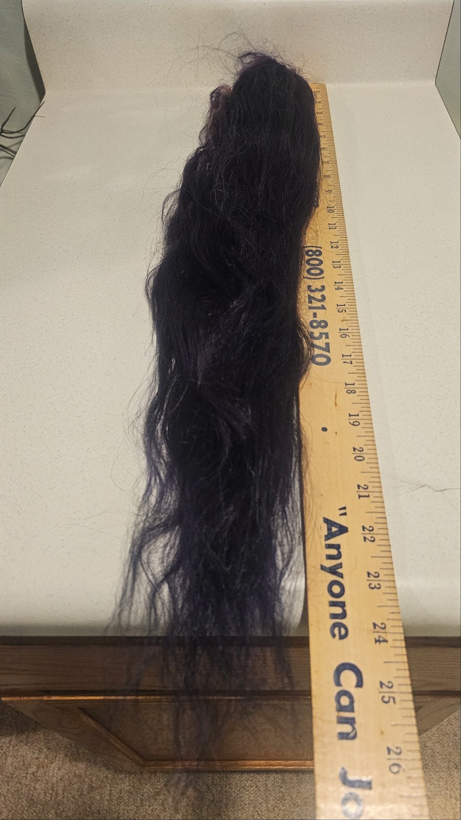 High-Quality Regular Top 24″ Purple Wavy 150% Virgin Human Hair Lace Wig