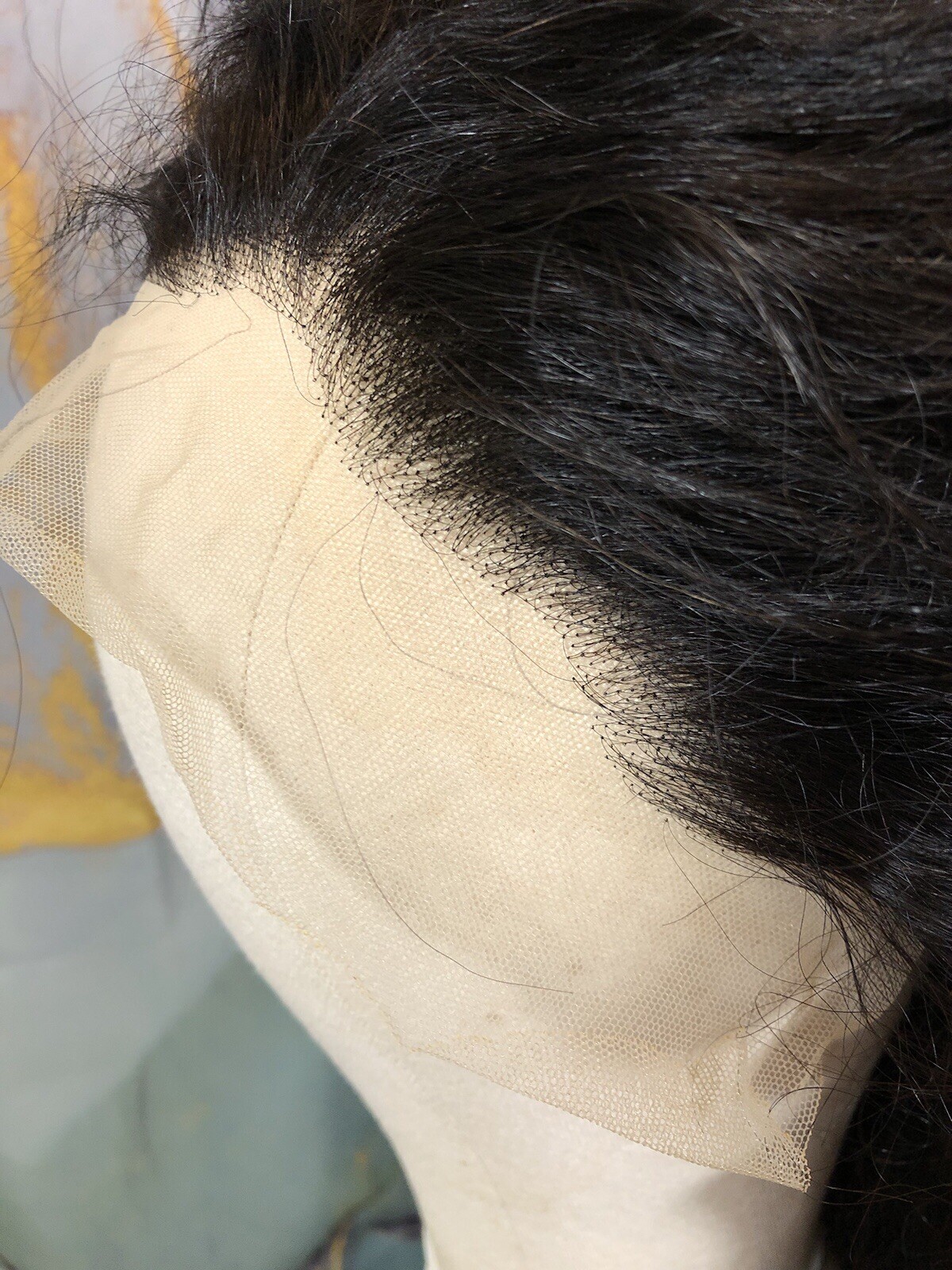 Human Hair Wig 28 Inch Natural Black Deep Curly 13×4 Preplucked Lace Front New