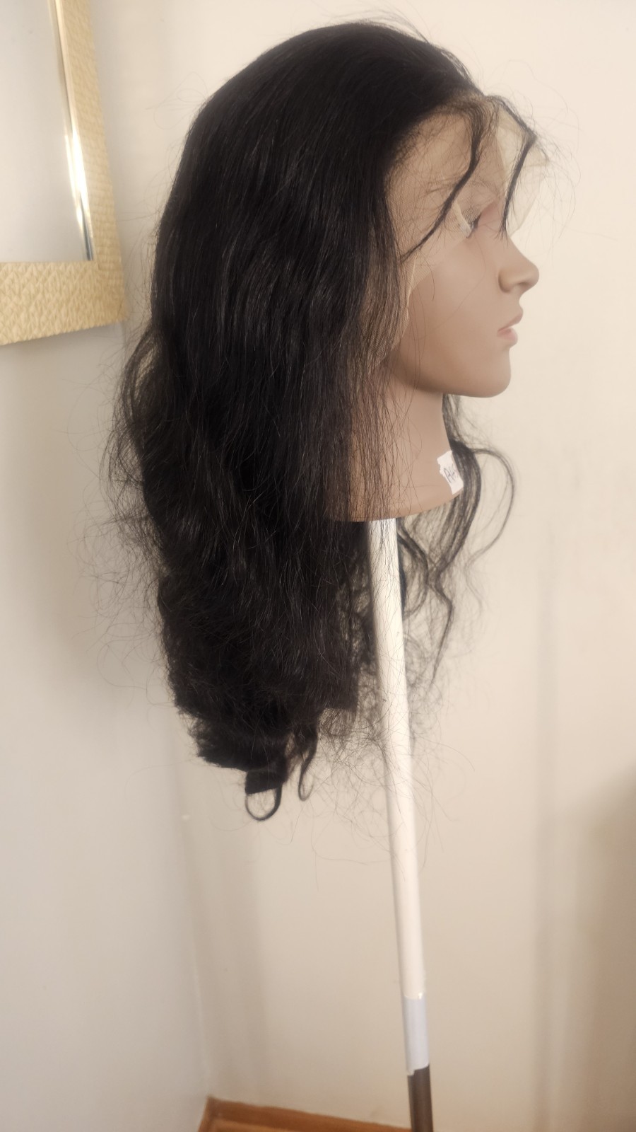 High Quality natural 24 ” straight 100% Virgin Human Hair Lace closure Wig.