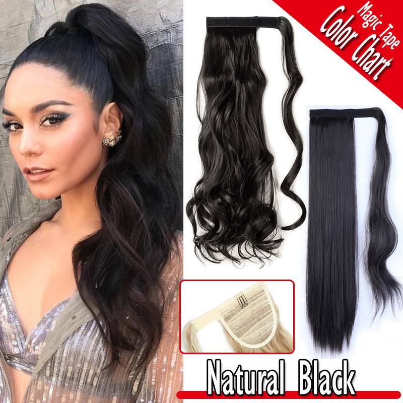 Clearance! Long Hair Ponytail Extensions Clip-in Hairpiece For Human Mega Thick