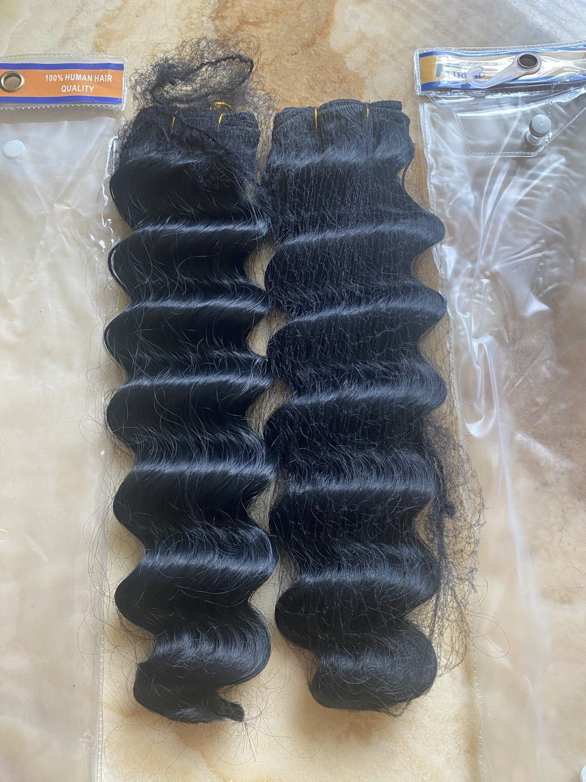 HAIRTREND QUALITY SYNTETHIC RIPPLE DEEP WAVE HAIR “16”INCH LOT 2 COLOR 1B