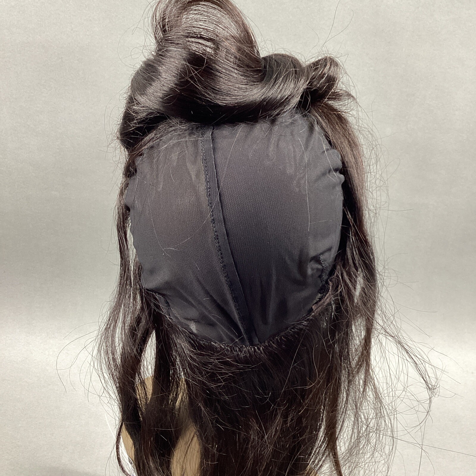 Straight 12” #Natural Black 100% Human Hair 360° Full Cap Lace Frontal