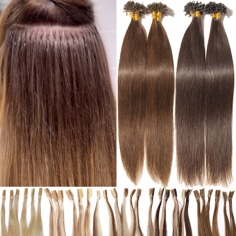 200G Fusion Pre Bonded Keratin Nail U Tip Remy Human Hair Extensions REAL THICK