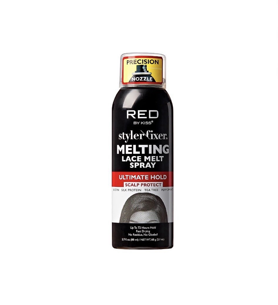RED By Kiss Styler Fixer Melting Lace Melt Spray,Ultimate Hold, Scalp Protection