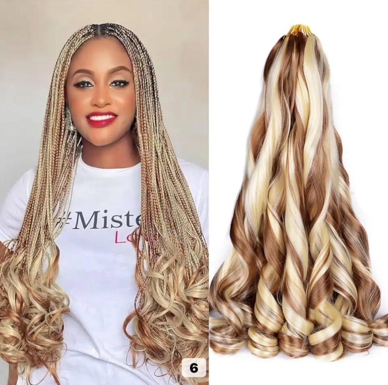 French Curl Braiding Hair