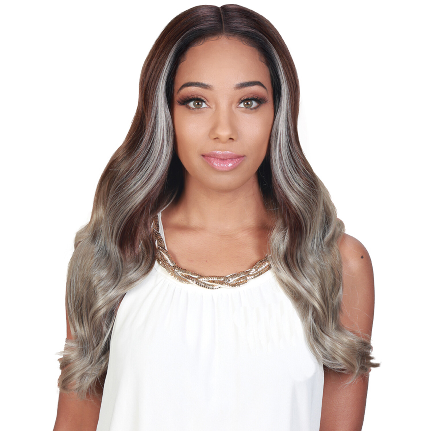 ZURY SIS SYNTHETIC FLAWLESS PRE-TWEEZED HAIR LINE SWISS LACE FRONT WIG – LADY