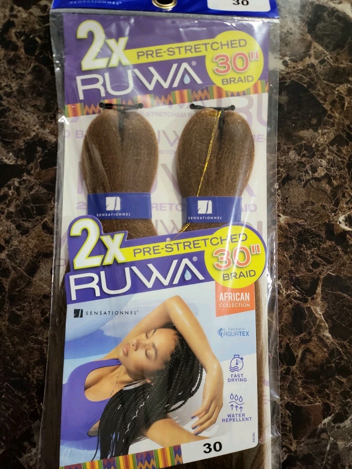 5 Packs Sensationnel Ruwa Braiding Hair Extensions 30″ Color #27
