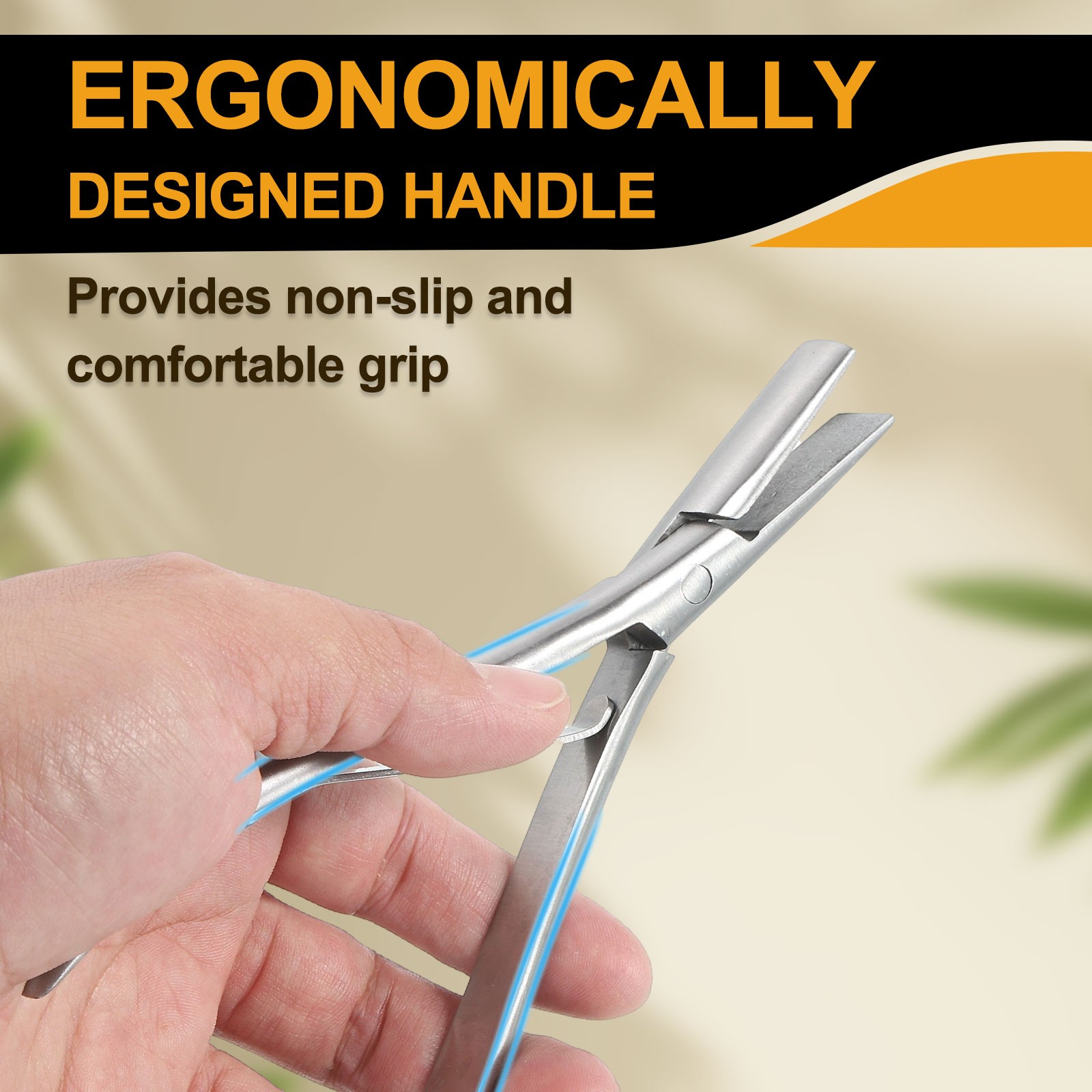 Hair Extension Pliers 7″ Flat Hair Extension Tool for Micro Link Micro Ring