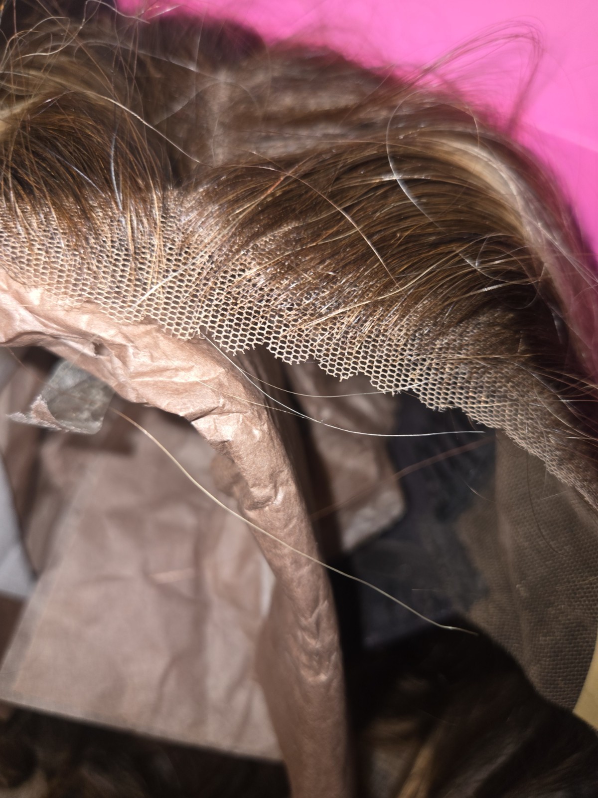 Luvme And Unice Human Hair Wig Blonde/Brown/Black 5 Total =1 PRICE